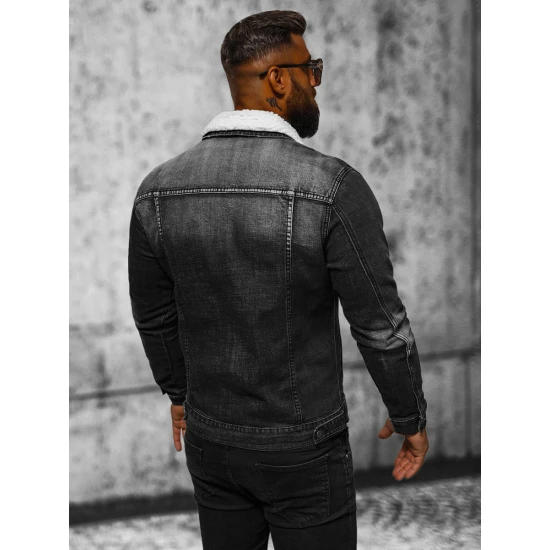 Džinsinis švarkas juodas Gober NB/MJ516NZ