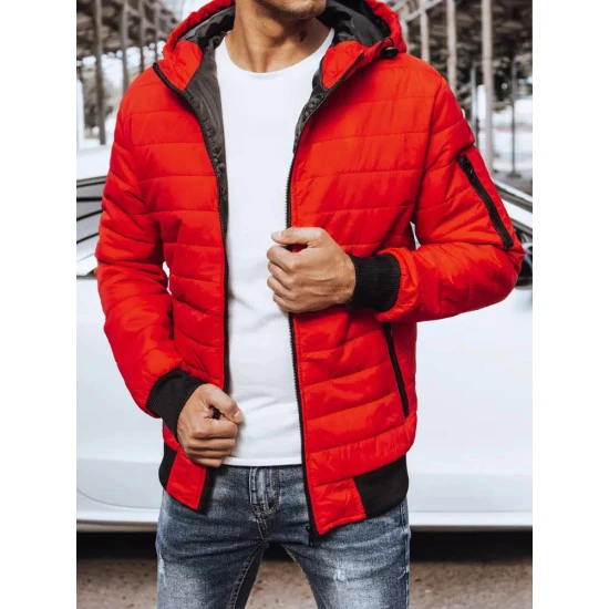 Vyriška pavasarinė - rudeninė striukė raudonos spalvos Nosal JS/MY13