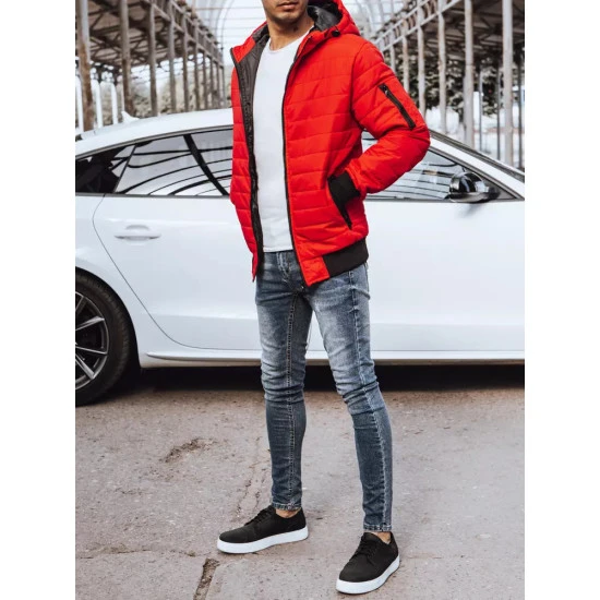 Vyriška pavasarinė - rudeninė striukė raudonos spalvos Nosal JS/MY13