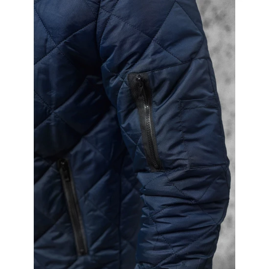 Vyriška tamsiai mėlynos spalvos striukė su gobtuvu Ogmina JS/MY21