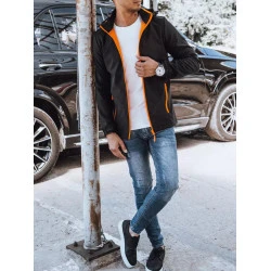 Vyriška juoda striukė su oranžinėmis detalėmis Arot