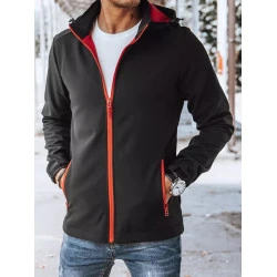 Vyriška juoda striukė su raudonomis detalėmis Arot