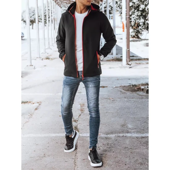 Vyriška juoda striukė su raudonomis detalėmis Arot TX4173