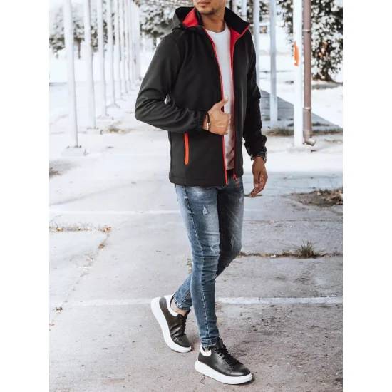 Vyriška juoda striukė su raudonomis detalėmis Arot TX4173