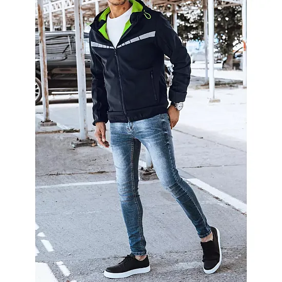 Vyriška tamsiai mėlyna softshell striukė Sverol TX4151
