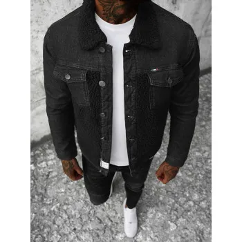 Black denim jacket Biok