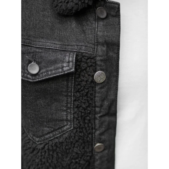 Juodos spalvos džinsinė striukė Biok NB/MJ533N