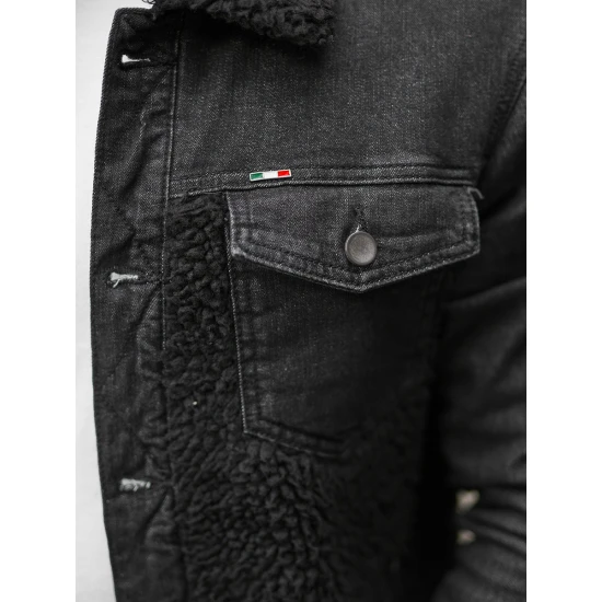 Juodos spalvos džinsinė striukė Biok NB/MJ533N