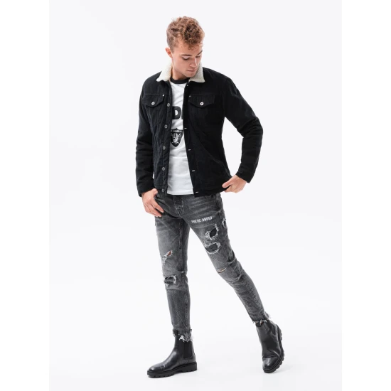 Juodos spalvos striukė Kensi C524