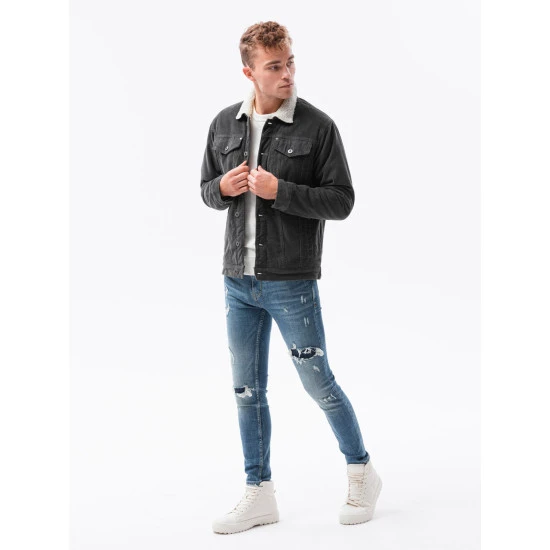 Pilkos spalvos striukė Kensi C524