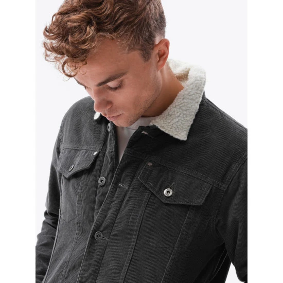 Pilkos spalvos striukė Kensi C524