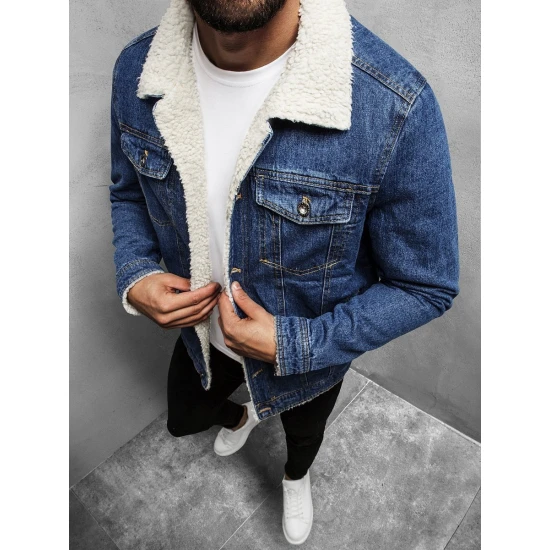 Mėlynos spalvos džinsinė striukė Besok JB/JP1156Z