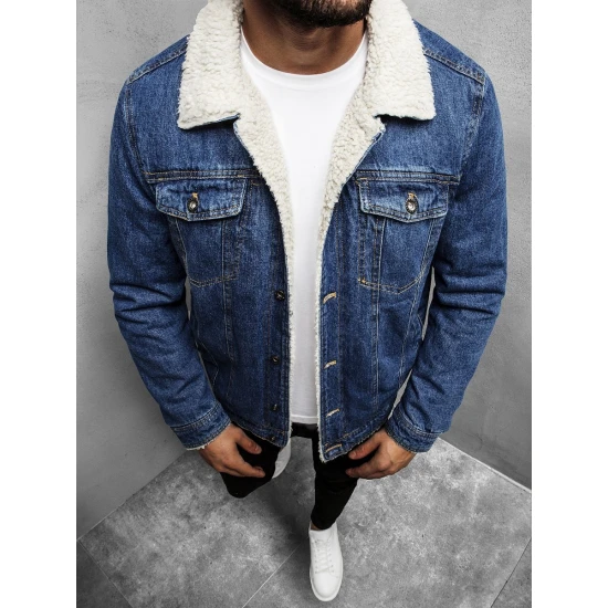 Mėlynos spalvos džinsinė striukė Besok JB/JP1156Z