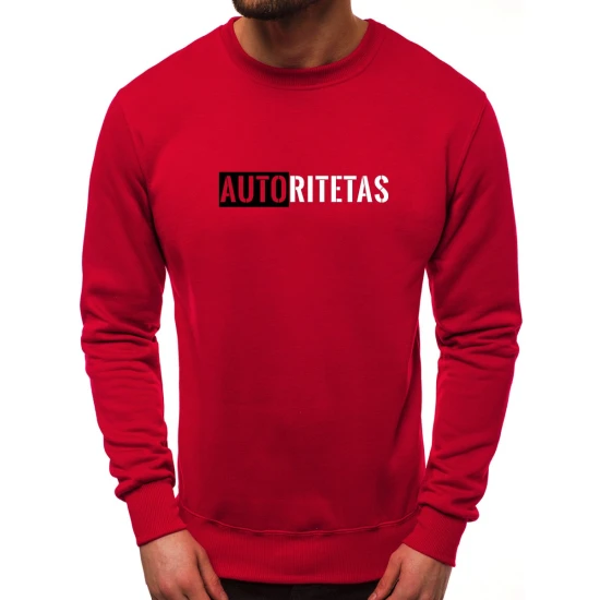 Raudonas vyriškas džemperis Autoritetas 2001-10