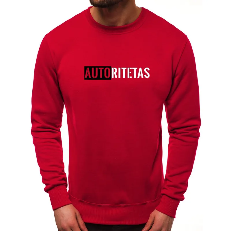 Raudonas vyriškas džemperis Autoritetas 2001-10