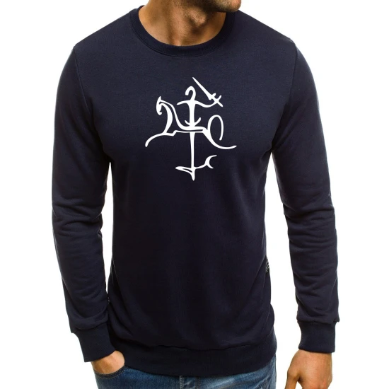 Tamsiai mėlynas džemperis su Vytis stilistika 2001-10