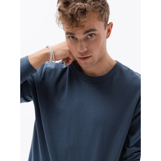 Tamsiai mėlynos spalvos džemperis Likos B1153 Premium