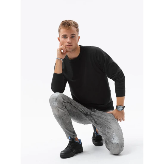 Juodos spalvos džemperis Likos B1153 Premium