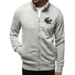 Šviesiai pilkas vyriškas džemperis Silon su vyčiu