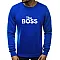 Blue jumper The boss