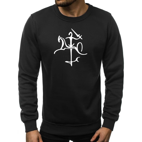 Juodos spalvos džemperis su Vytis stilistika 2001-10