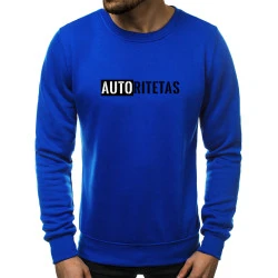 Ryškiai mėlynas vyriškas džemperis Autoritetas