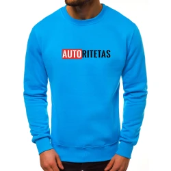 Šviesiai mėlynas vyriškas džemperis Autoritetas