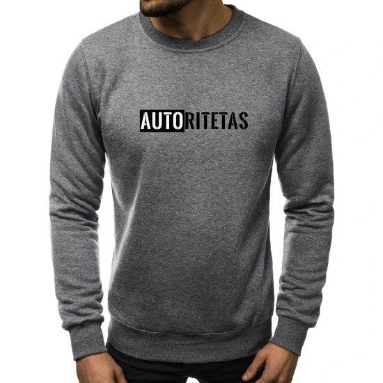 Tamsiai pilkas vyriškas džemperis Autoritetas 2001-10