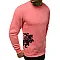 Men's jumper - pink with a coat of arms on the side Vytis
