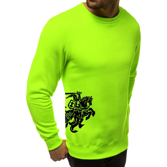 Vyriškas džemperis - žalias su herbu ant šono Vytis 2001-10