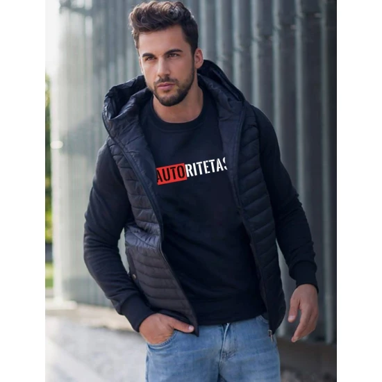 Juodas vyriškas džemperis Autoritetas 2001-10