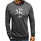 Men's gray jumper with Vytis style