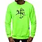Green neon men's jumper with Vytis styling