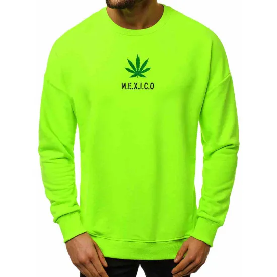 Mens neon-green stylish sweater Mexico MACH/3150