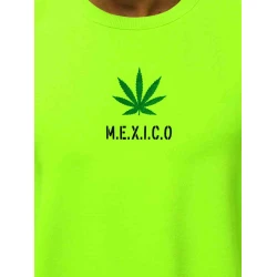 Vyriškas neoninis-žalias stilingas džemperis Mexico