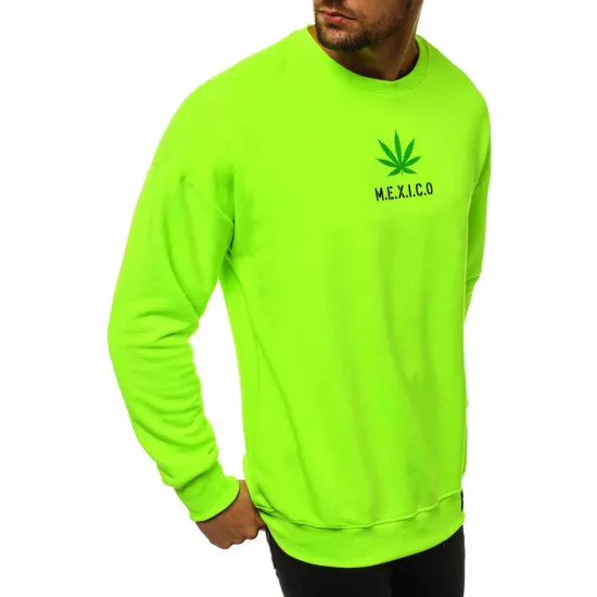 Mens neon-green stylish sweater Mexico MACH/3150