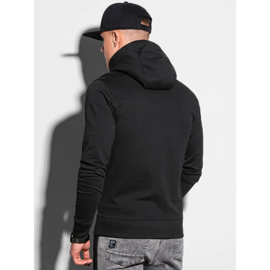 Juodos spalvos džemperis su gobtuvu No ProbLlama B1154 Premium