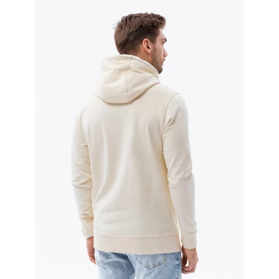 Gelsvos spalvos džemperis su gobtuvu Leko B1154 Premium