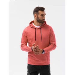 Rožinės spalvos džemperis su gobtuvu Leko