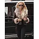 Women's brown leather jacket with fur Elen Women's jackets