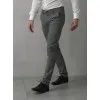 Vyriškos tamsiai pilkos chino kelnės Reno Klasikinės kelnės