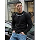 Men's black jumper All eyes on me O/P2027Z