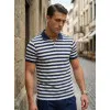 Men’s blue striped polo shirt Captain POLO T-shirt