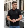 Men’s black polo shirt Tice POLO T-shirt
