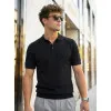 Men's Black Vibe Polo Shirt POLO T-shirt