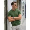 Men's Green Vibe Polo Shirt POLO T-shirt