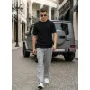 Vyriški juodi marškinėliai Summer