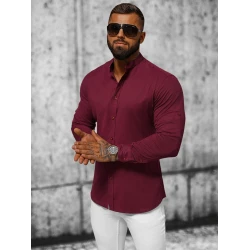 Bordo elegantiški marškiniai Oner