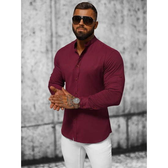 Bordo elegantiški marškiniai Oner O/V57