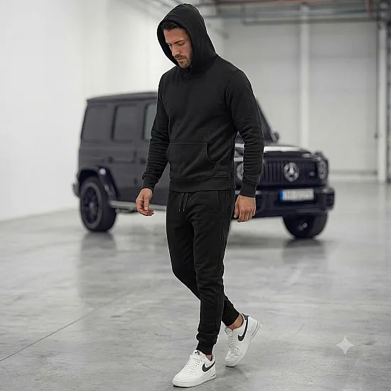 Men's black casual trousers Sergo Casual trousers